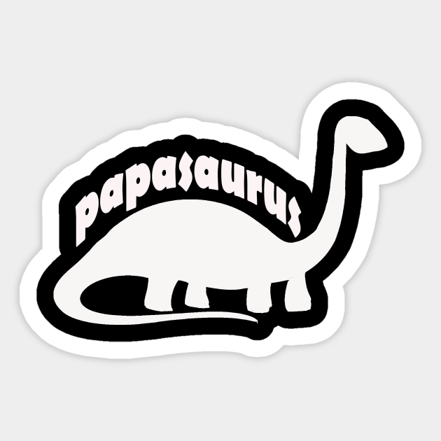 Papasaurus t-shirt Sticker by Seven Spirit